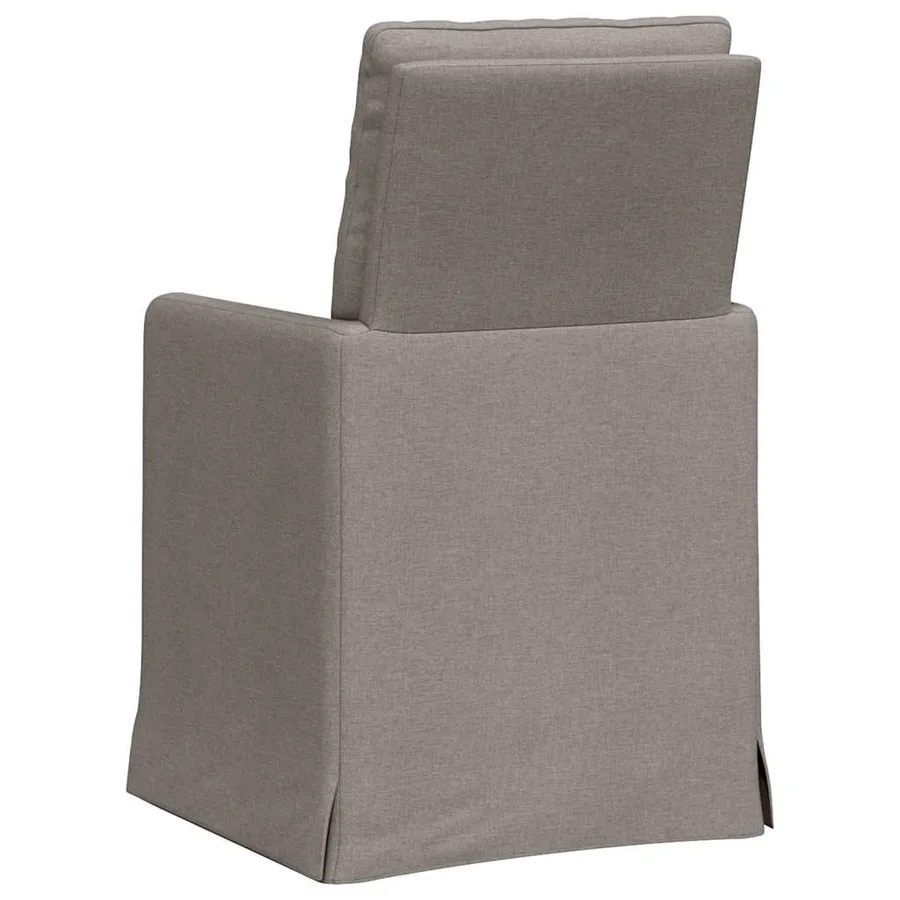 Chaises de salle à manger 2 pcs Taupe 57 x 67 x 98 cm tissu - 6