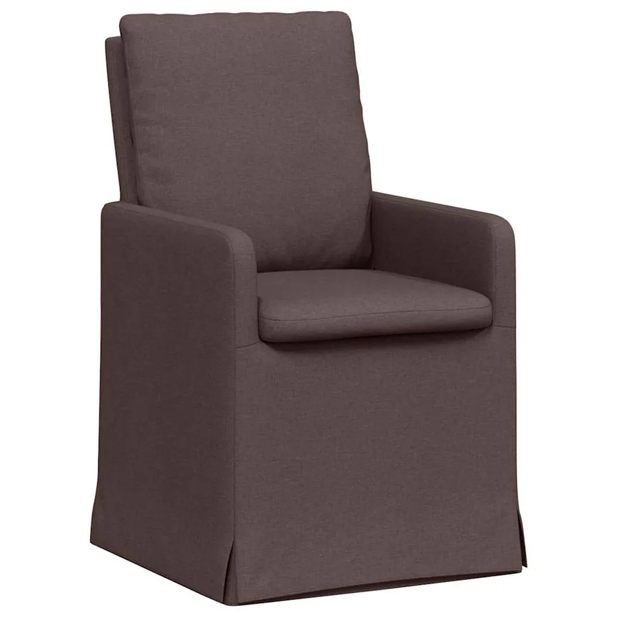 Chaises de salle à manger 2 pcs Marron foncé 57 x 67 x 98 cm - 2
