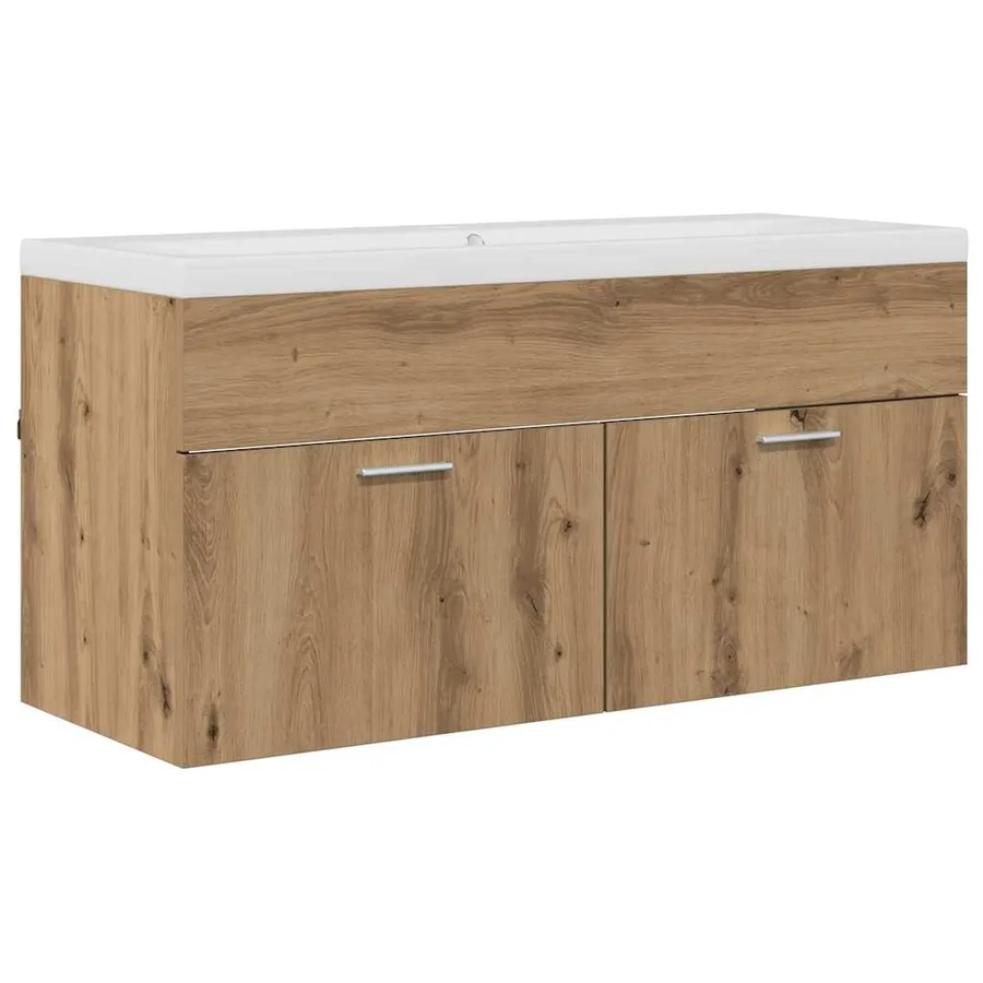 Armoire de salle de bain Chêne artisanal 100 x 38,5 x 46 cm - 2