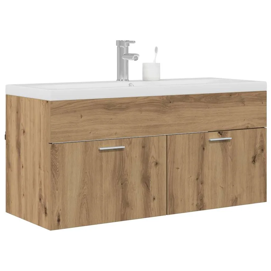 Armoire de salle de bain Chêne artisanal 100 x 38,5 x 46 cm - 3