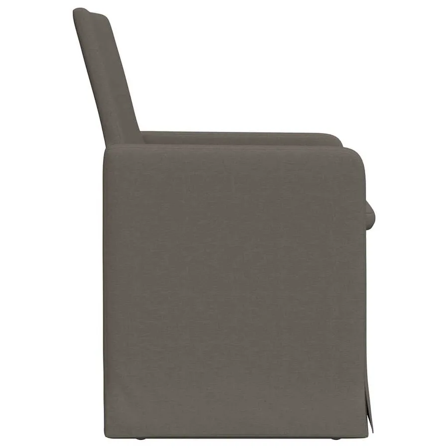Chaises de salle à manger 2 pcs Gris clair 57 x 67 x 95 cm Lin - 5