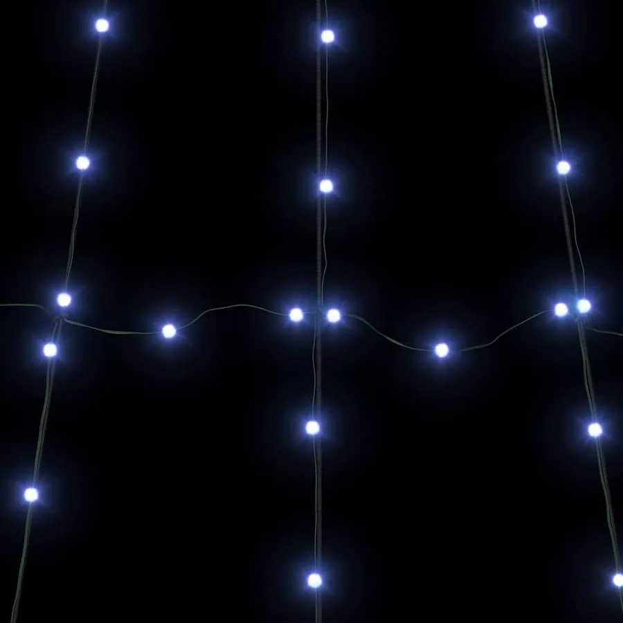 Arbre de Noël LED avec piquets au sol Bleu 511 cm Métal - 9