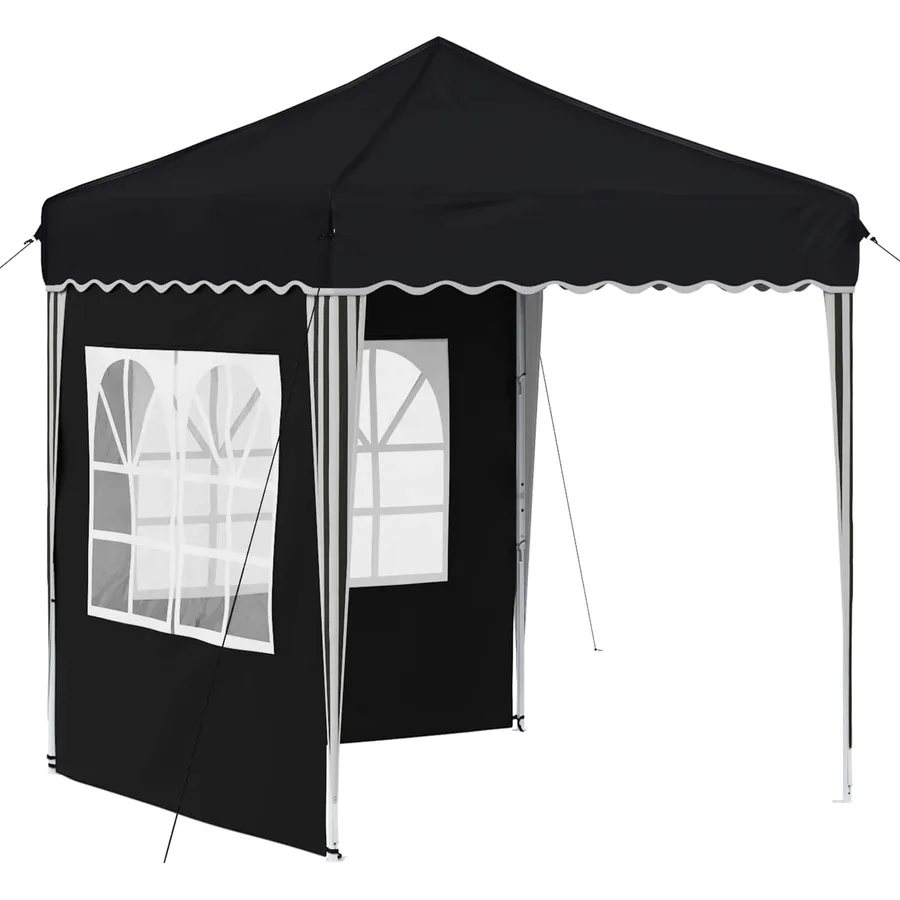 Tente de fête pop-up 195 x 195 x 245 cm Anthracite Tissu Oxford - 2