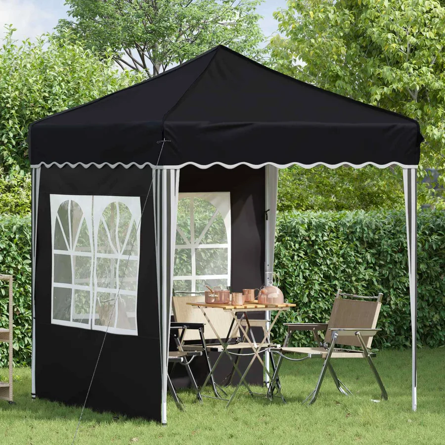 Tente de fête pop-up 195 x 195 x 245 cm Anthracite Tissu Oxford - 3