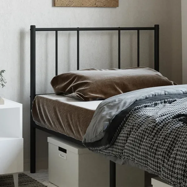 Tête de lit de remplacement métal noir 107 cm