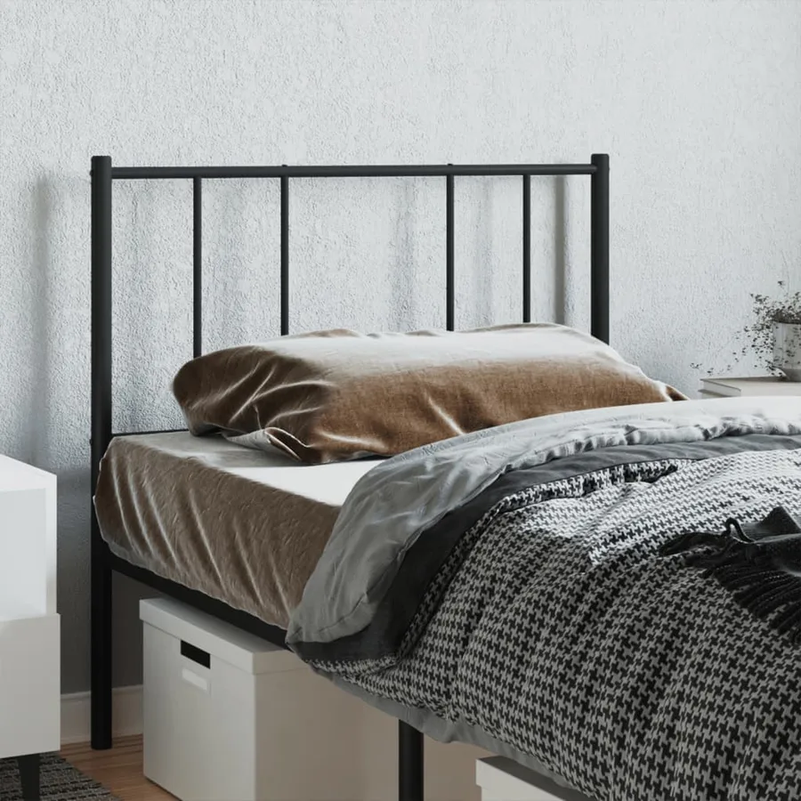 Tête de lit de remplacement métal noir 107 cm - 3