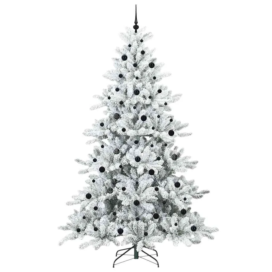 Sapin de Noël Artificiel à Branches Articulées Blanc 240 cm - 4