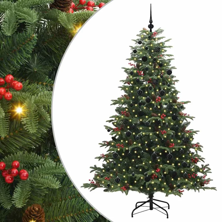 Sapin de Noël artificiel Vert 210 cm PVC, métal et plastique - 2
