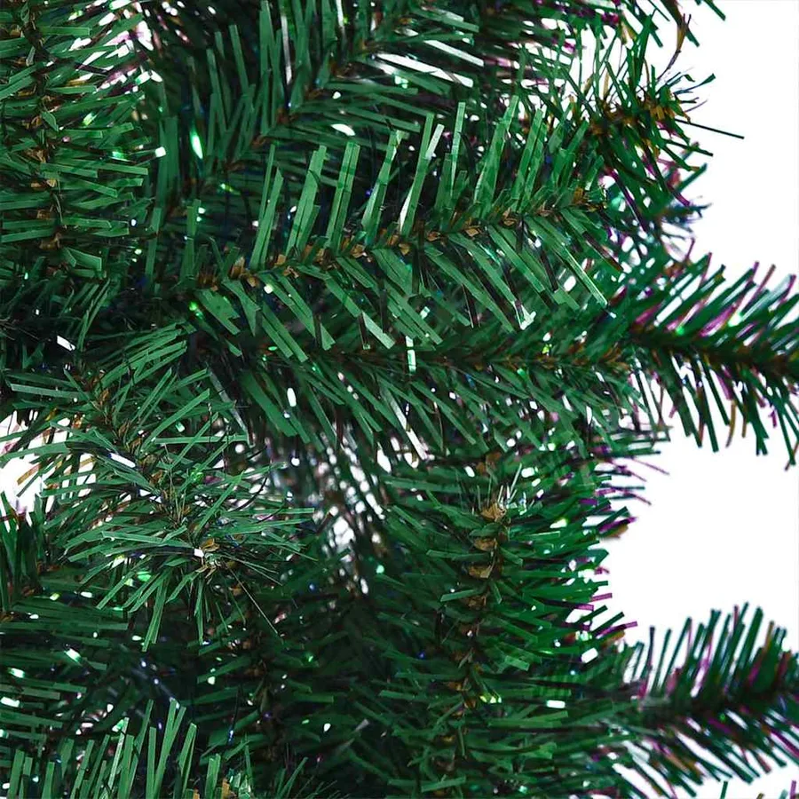 Sapin de Noël artificiel pré-éclairé Vert 210 cm PVC et métal - 8