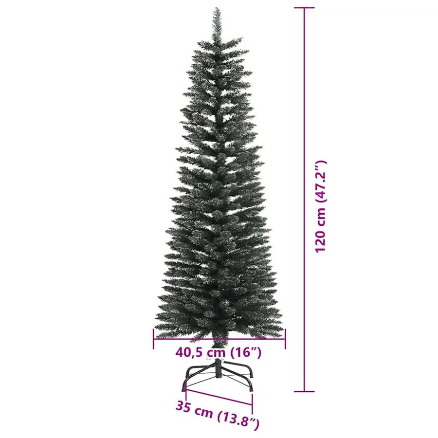 Sapin de Noël artificiel Vert 120 cm PVC, plastique et acier - 15