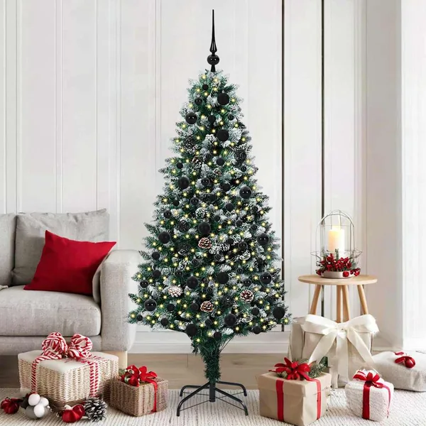 Sapin de Noël artificiel Vert 180 cm PVC, Acier et Plastique