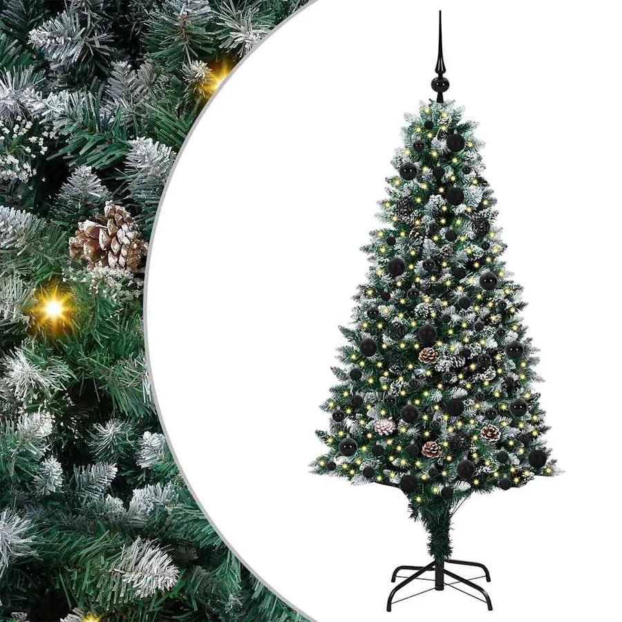 Sapin de Noël artificiel Vert 180 cm PVC, Acier et Plastique - 2