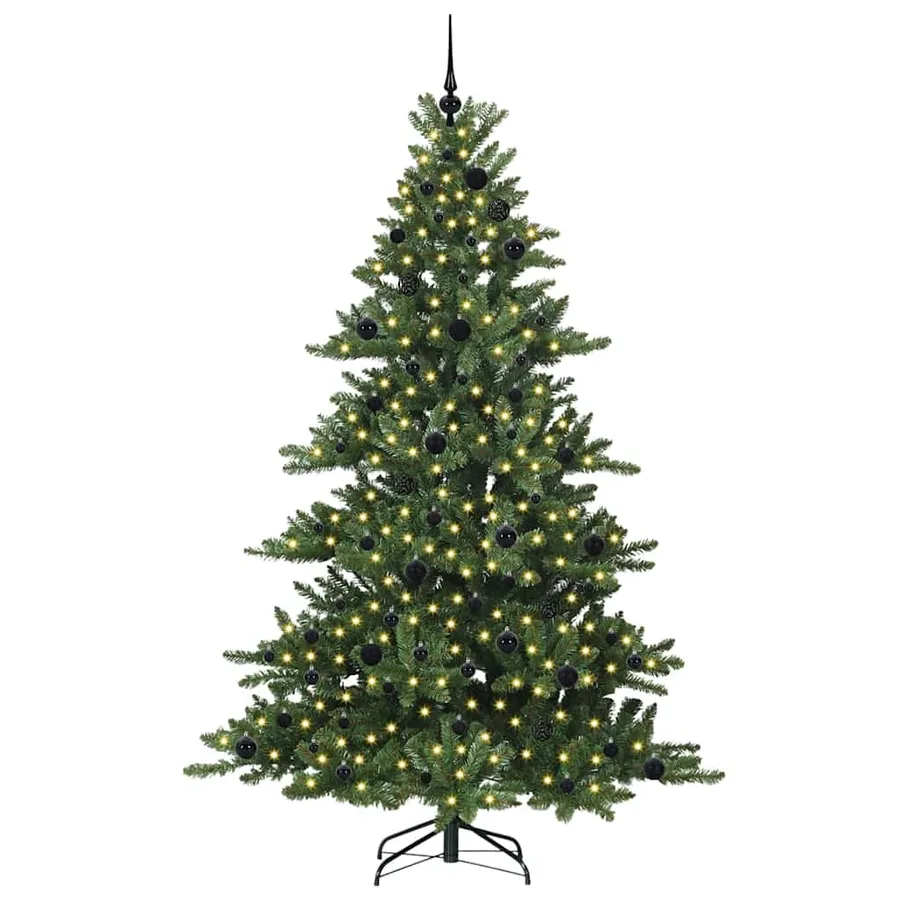 Sapin de Noël Artificiel à Branches Articulées Vert 210 cm - 2