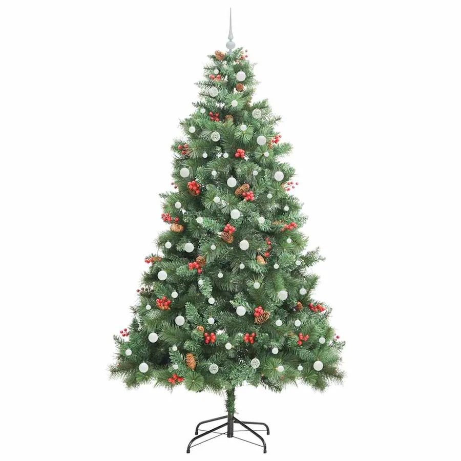 Sapin de Noël artificiel Vert 240 cm PVC et métal - 4