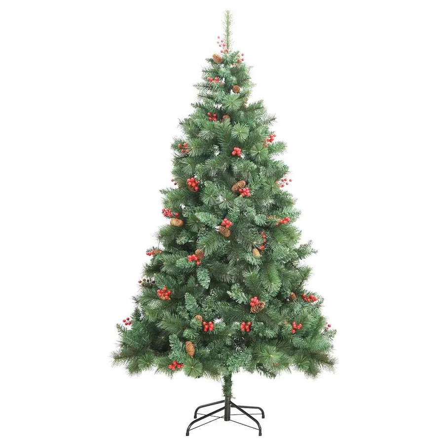 Sapin de Noël artificiel Vert 240 cm PVC et métal - 5