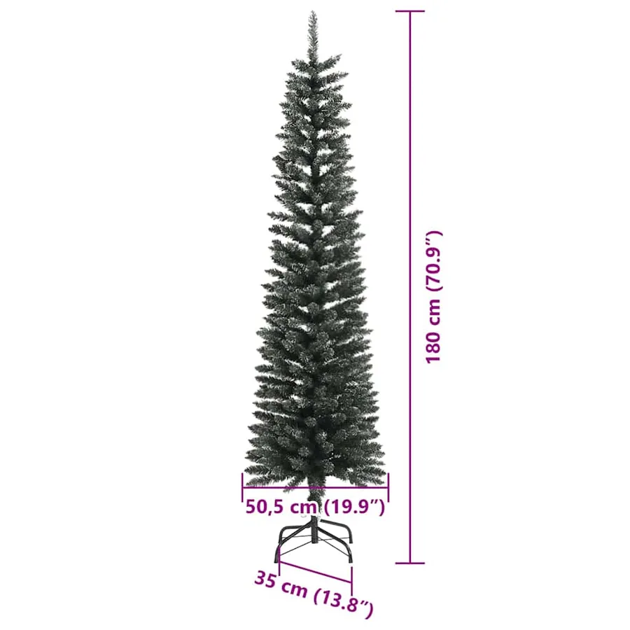 Sapin de Noël artificiel Vert 180 cm PVC, plastique et acier - 16