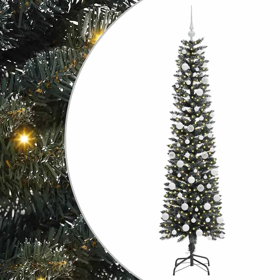 Sapin de Noël artificiel Vert 180 cm PVC, plastique et acier - 2