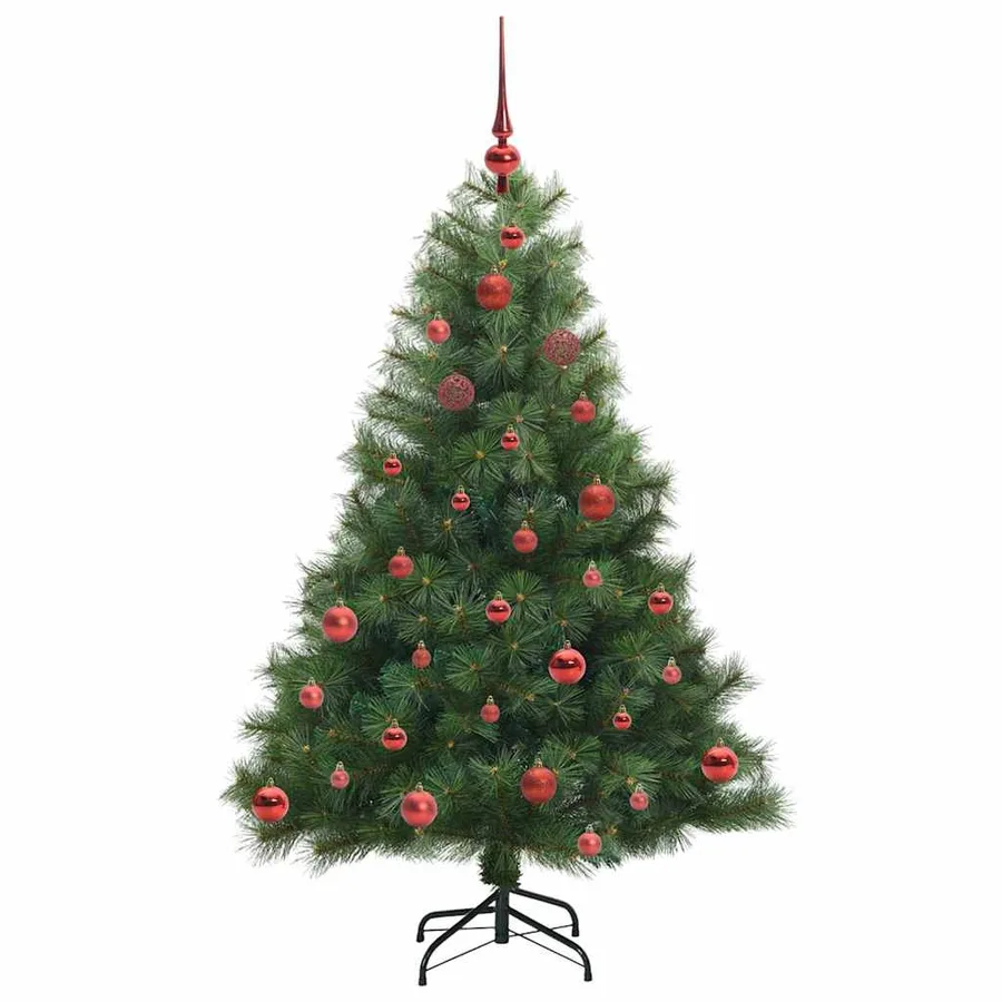 Sapin de Noël artificiel avec 150 LED Vert 150 cm PE et PVC - 4