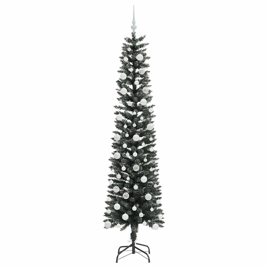 Sapin de Noël artificiel Vert 210 cm PVC, plastique et acier - 4
