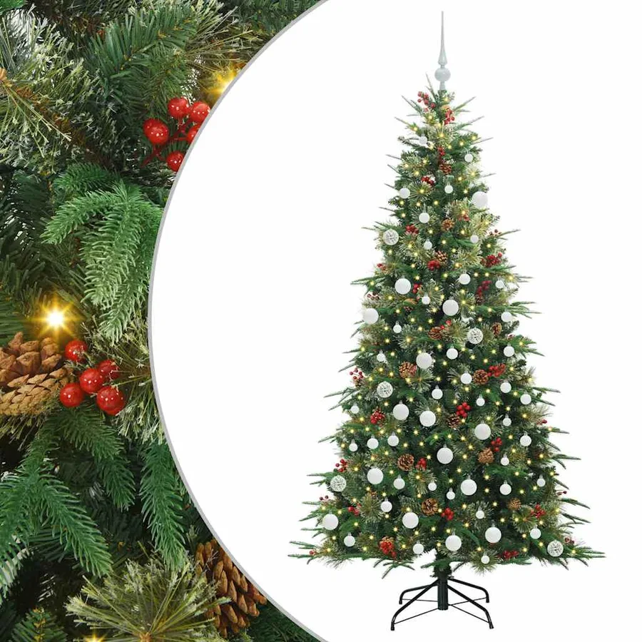 Sapin de Noël Artificiel à Branches Articulées Vert 180 cm - 2