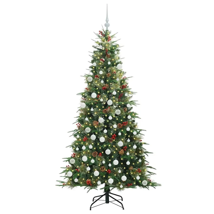 Sapin de Noël Artificiel à Branches Articulées Vert 180 cm - 3