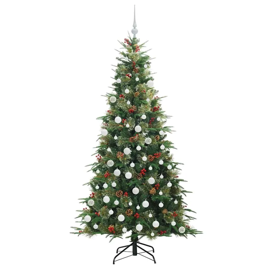 Sapin de Noël Artificiel à Branches Articulées Vert 180 cm - 4