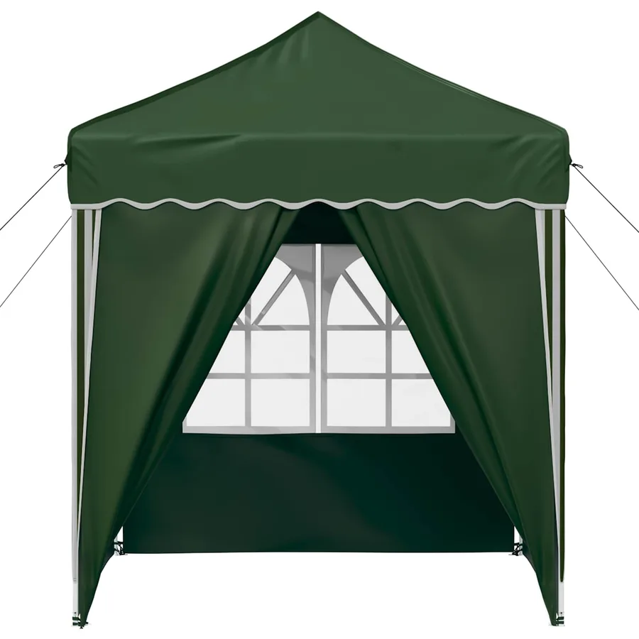 Tente de fête pop-up 195 x 195 x 245 cm Vert Tissu Oxford - 7