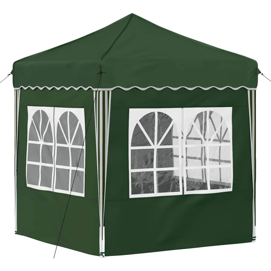 Tente de fête pop-up 195 x 195 x 245 cm Vert Tissu Oxford - 9
