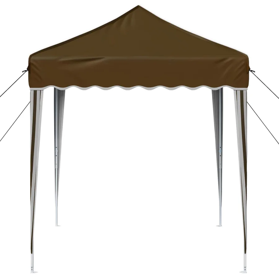 Tente de fête pop-up 195 x 195 x 245 cm Taupe Tissu Oxford - 6