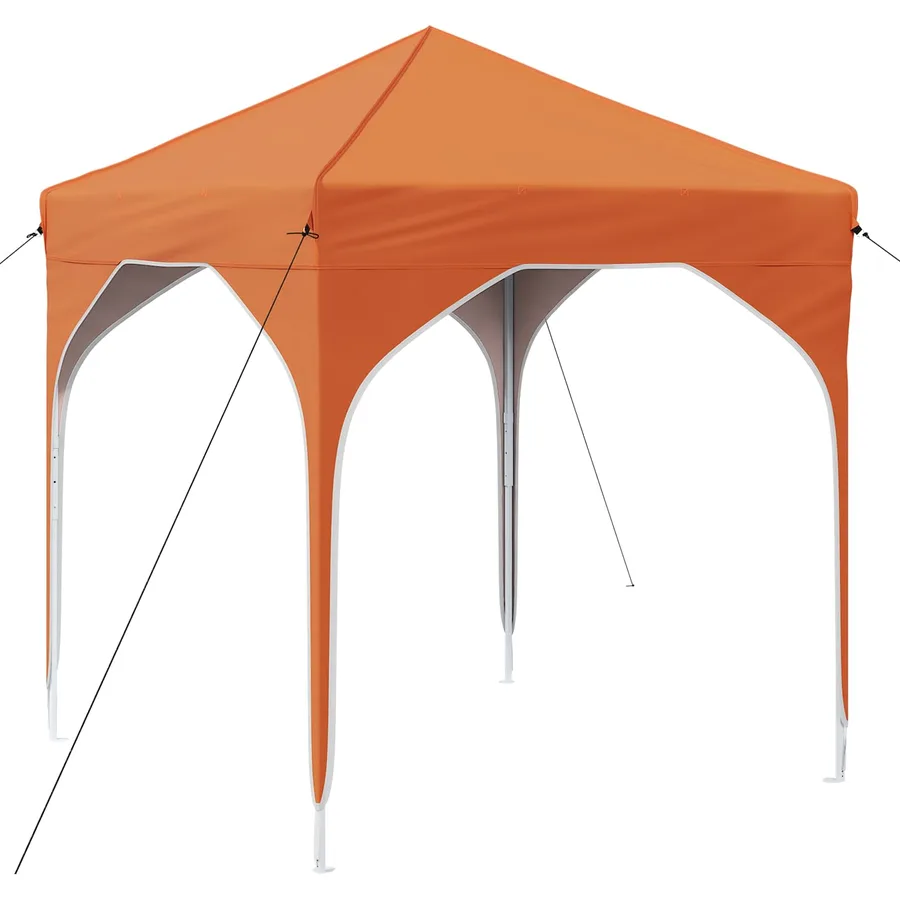 Tente de fête pop-up 194 x 194 x 245 cm Orange - 2