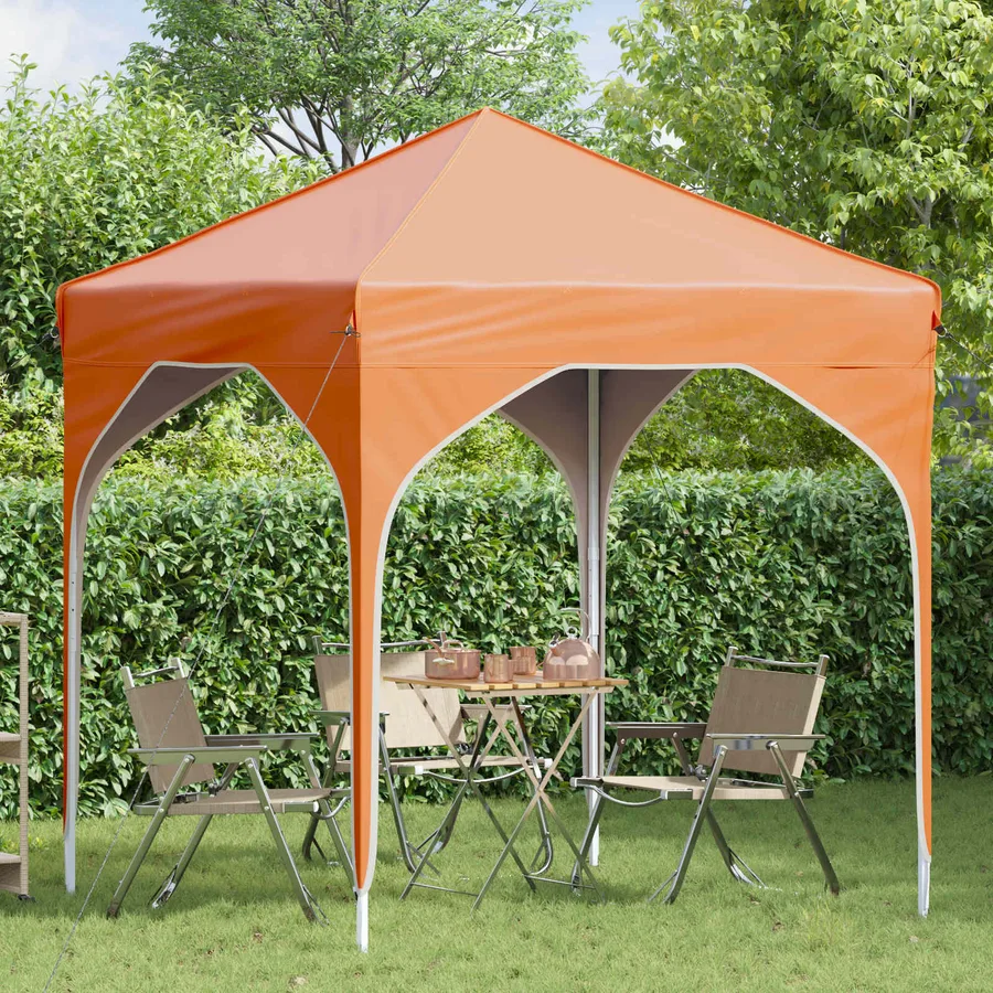 Tente de fête pop-up 194 x 194 x 245 cm Orange - 3