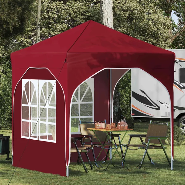 Tente de fête pop-up 192 x 192 x 245 cm Bordeaux