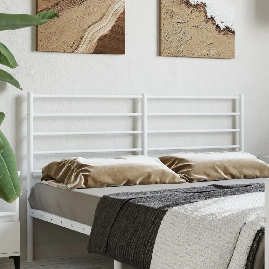Tête de lit de remplacement métal blanc 160 cm