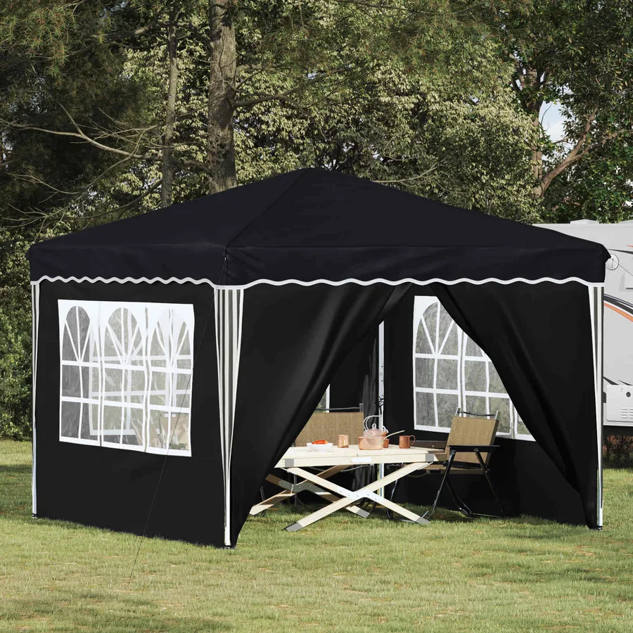 Tente de fête pop-up 288 x 288 x 245 cm Anthracite Tissu Oxford