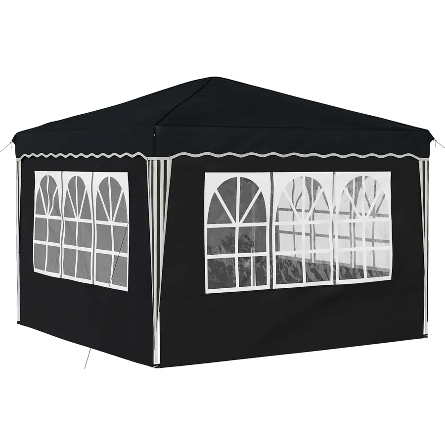 Tente de fête pop-up 288 x 288 x 245 cm Anthracite Tissu Oxford - 9