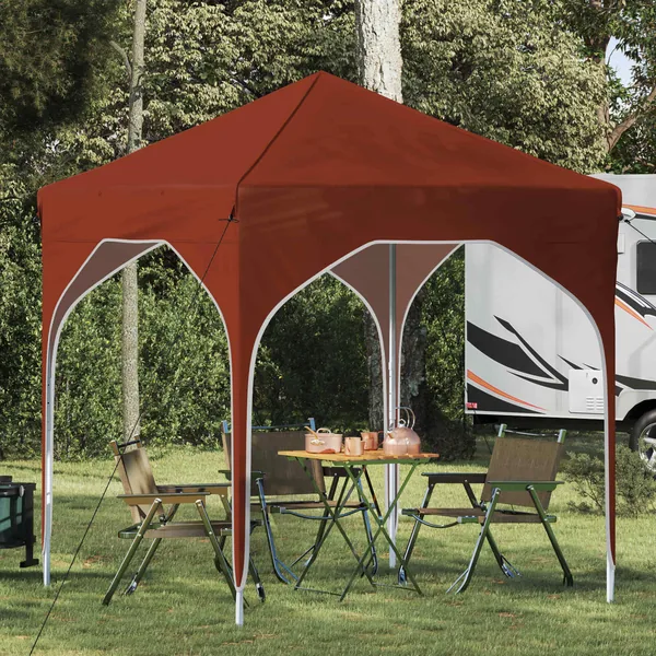Tente de fête pop-up 194 x 194 x 245 cm Terre cuite