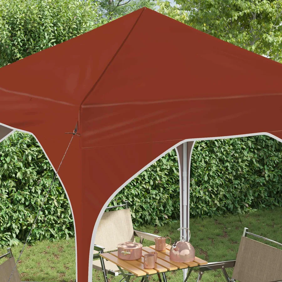 Tente de fête pop-up 194 x 194 x 245 cm Terre cuite - 4