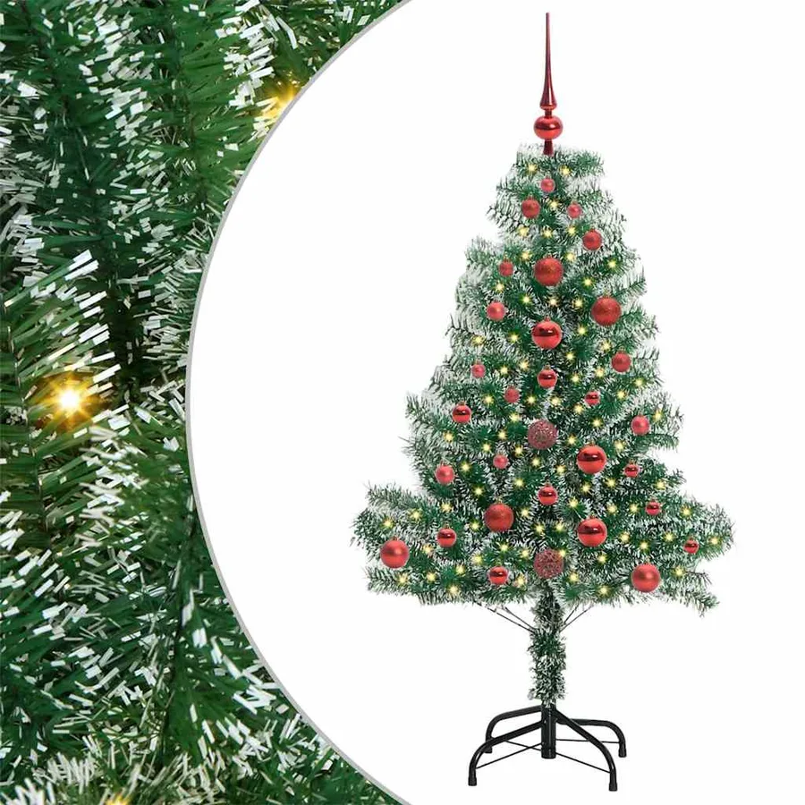 Arbre de Noël artificiel floconné de neige avec lumière LED - 2