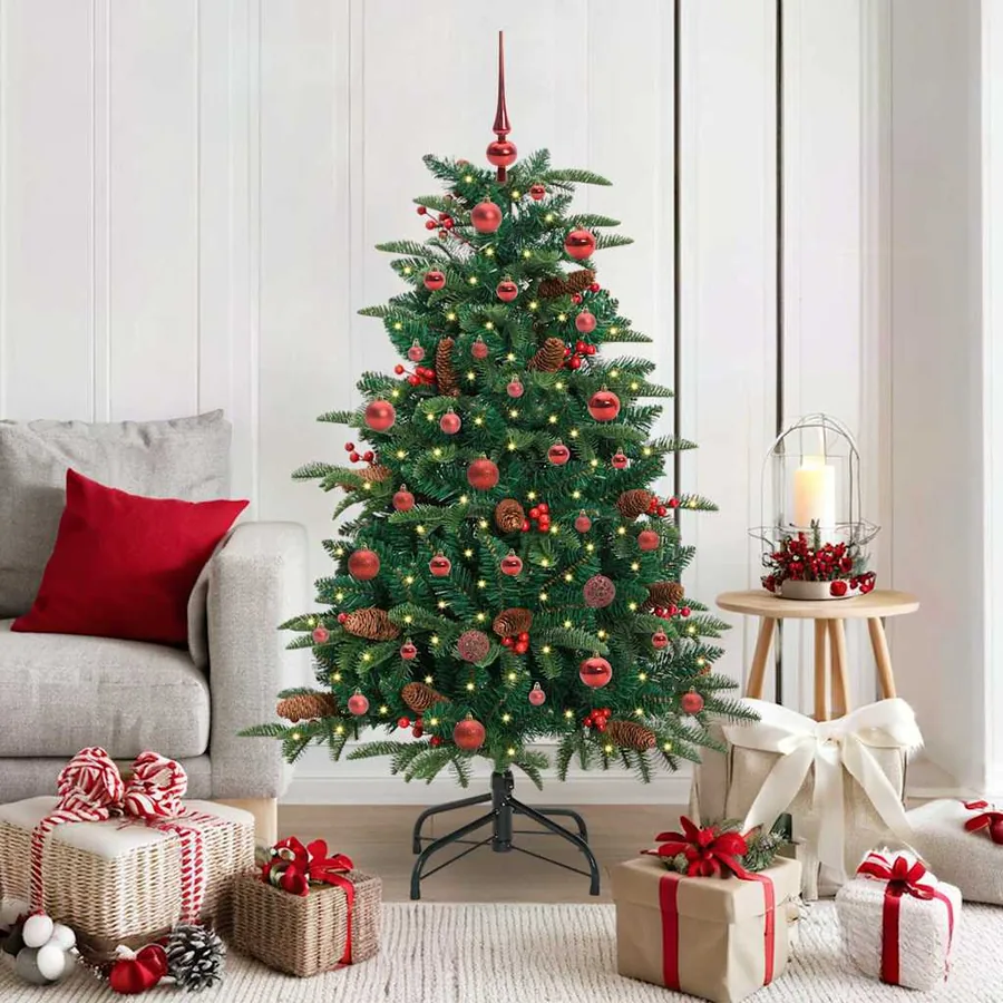 Sapin de Noël artificiel Vert 150 cm PVC, métal et plastique