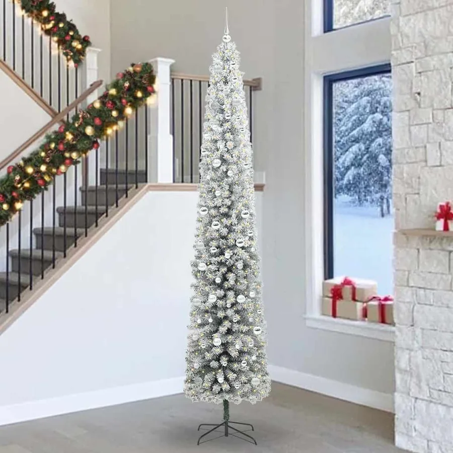 Sapin de Noël artificiel Vert 300 cm PVC et acier et plastique