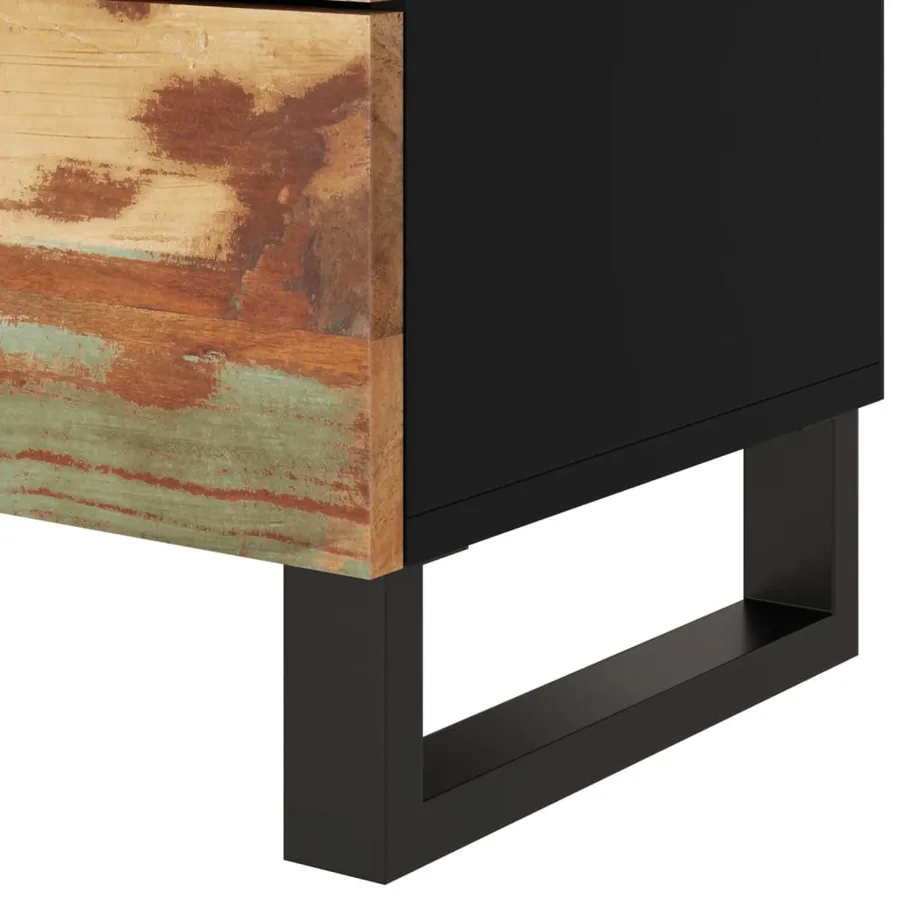 Table de chevet 50x33x62cm Bois de récupération et d'ingénierie - 7