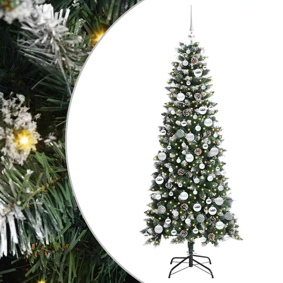 Sapin de Noël artificiel Vert 180 cm PVC, plastique et acier - 2