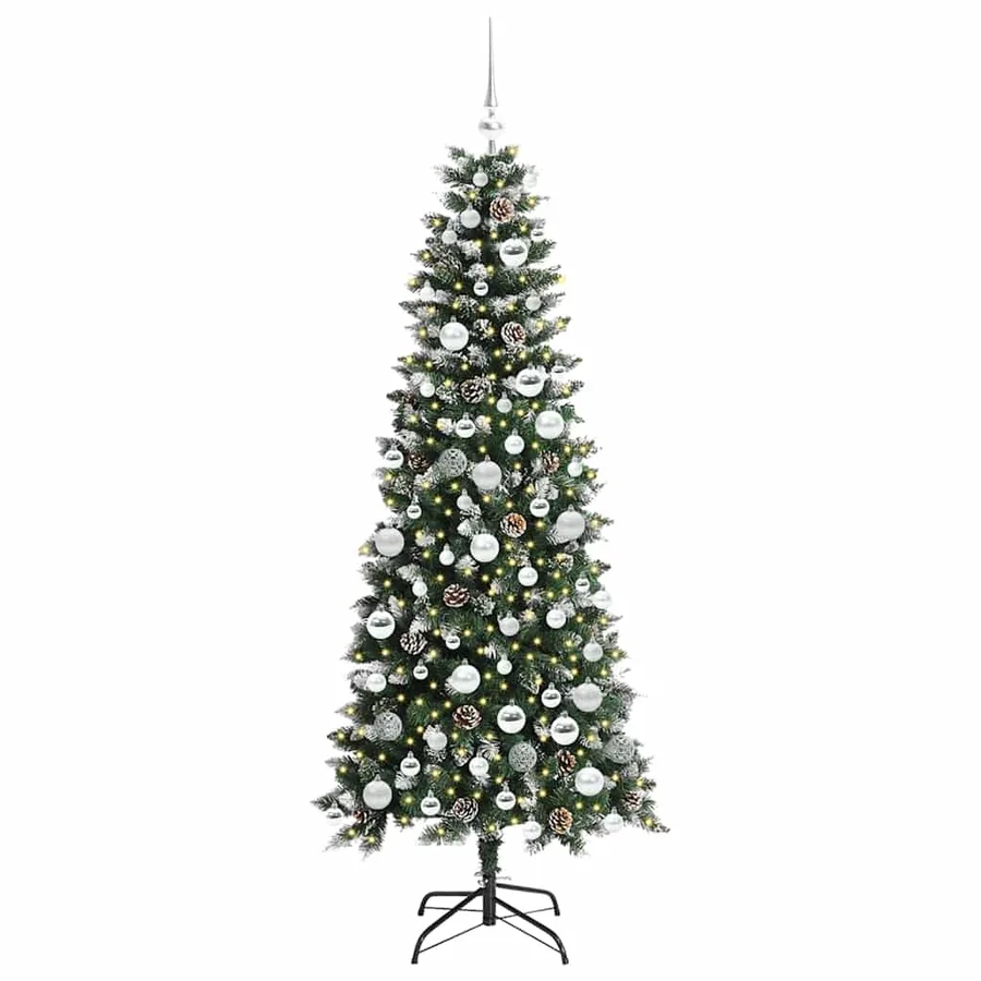 Sapin de Noël artificiel Vert 180 cm PVC, plastique et acier - 3