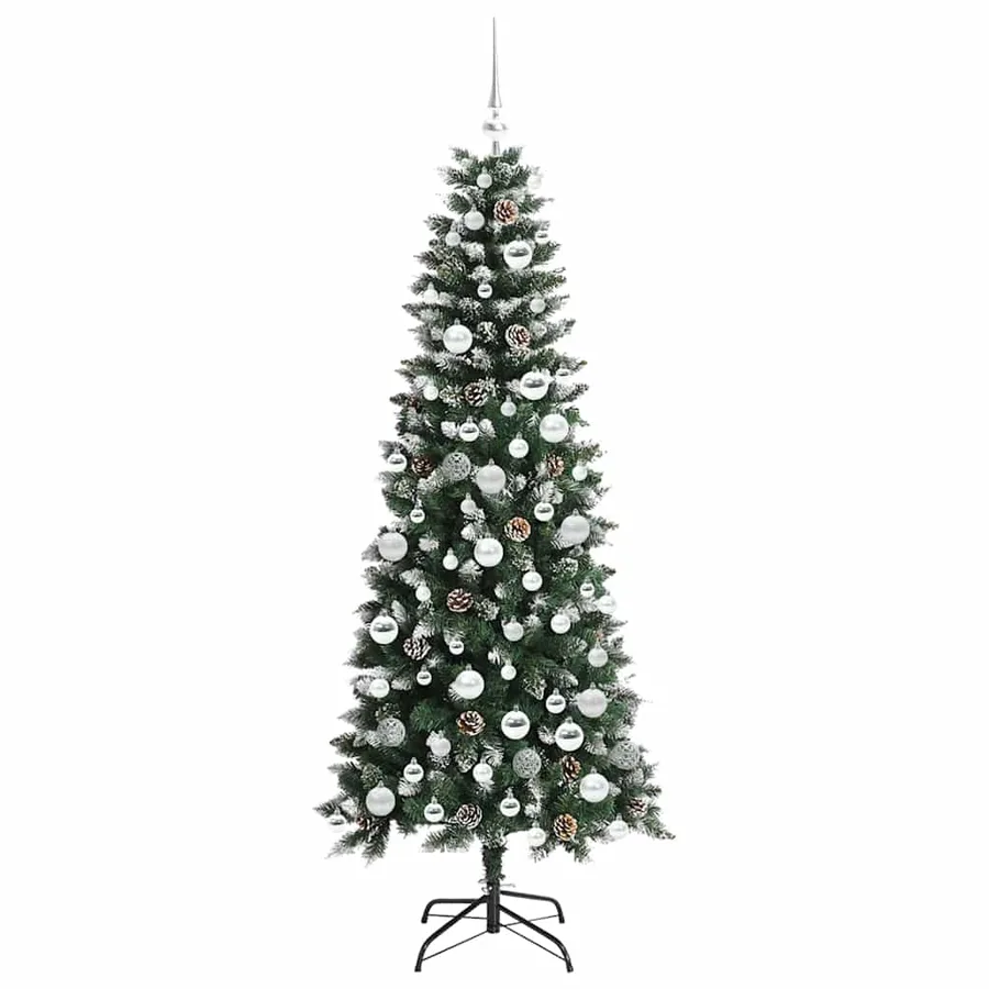 Sapin de Noël artificiel Vert 180 cm PVC, plastique et acier - 4