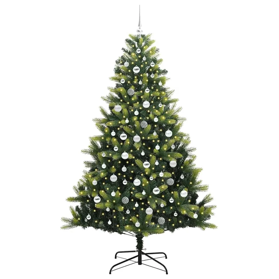 Arbre de Noël artificiel en silicone flexible 300 LEDs 210 cm - 3