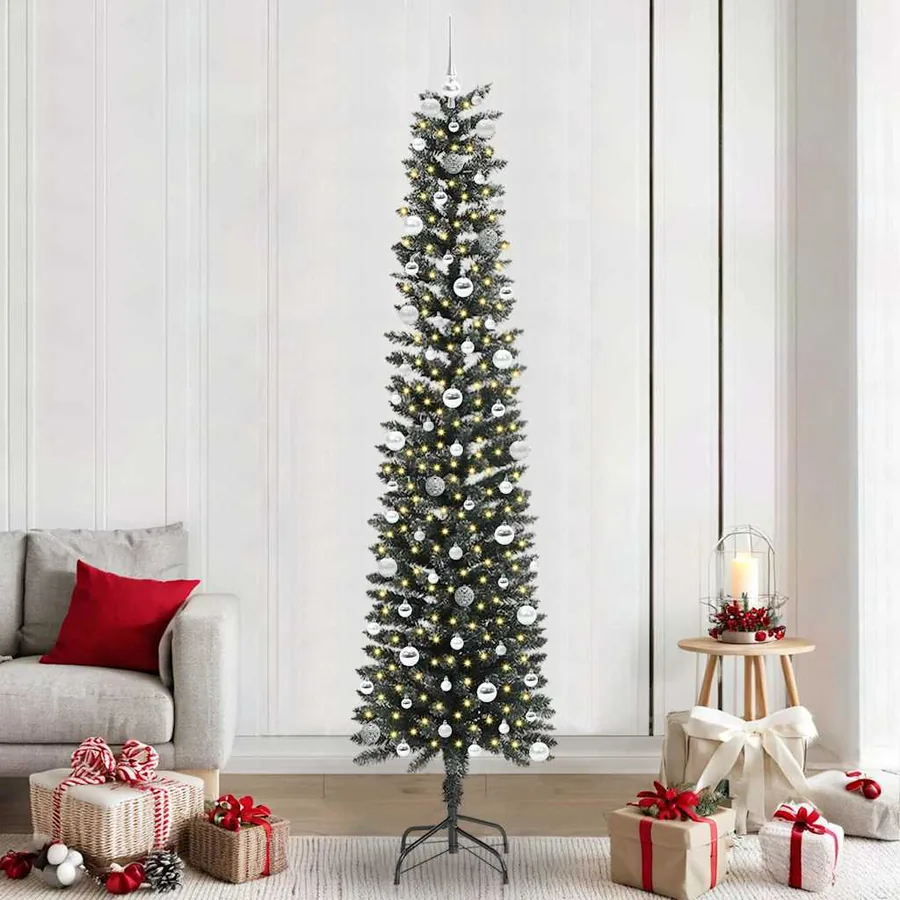 Sapin de Noël artificiel Vert 240 cm PVC, plastique et acier