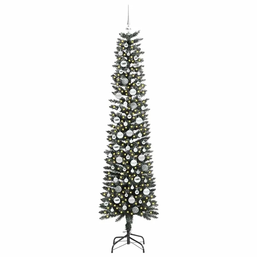 Sapin de Noël artificiel Vert 210 cm PVC, plastique et acier - 3