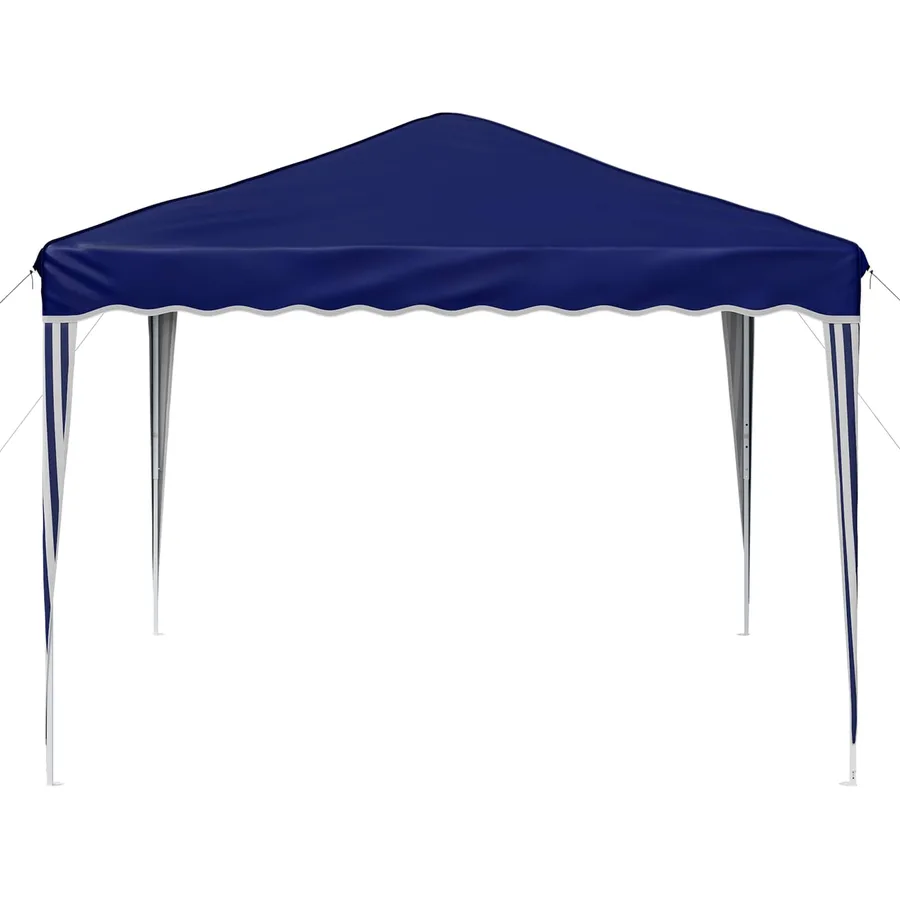 Tente de fête pop-up 288 x 288 x 245 cm Bleu Tissu Oxford - 6