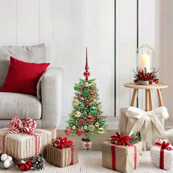 Sapin de Noël avec 150 LED avec support Vert 65 cm PE