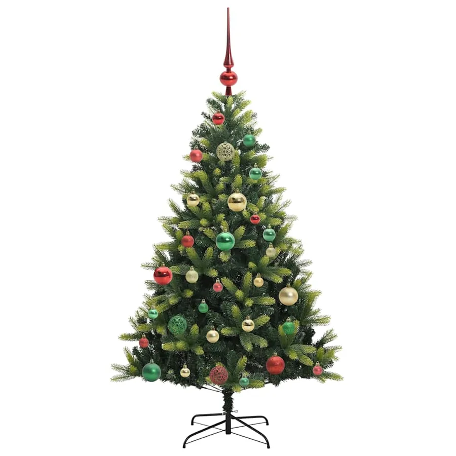 Arbre de Noël artificiel à charnières 150 LED Vert 120 cm - 6